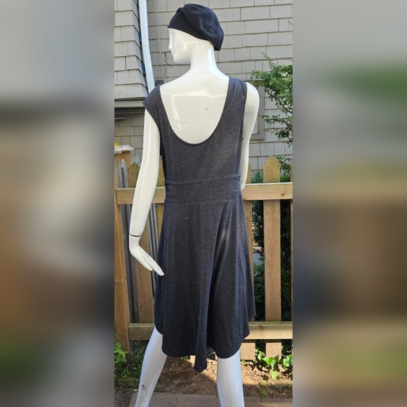 Prana Charcoal Midi Dress Xl Cotton Blend, All Seasons - Picture 5 of 12